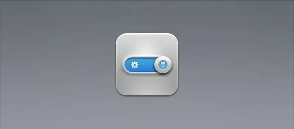 iOS Settings Icon PSD