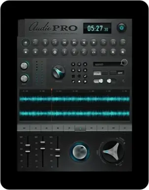 ipad music application software interface design psd layered a