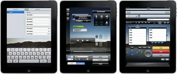 iPad UI Vector Elements