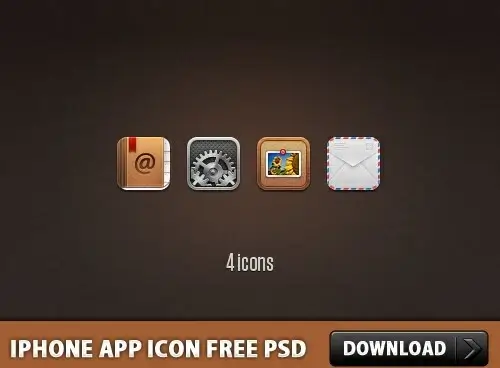 iPhone App Icon Free PSD