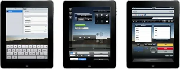 ipad instruments icons colored realistic design