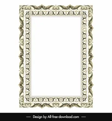 islamic border template repeating symmetric classical elegance