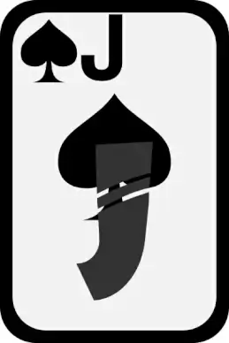 Jack Of Spades clip art