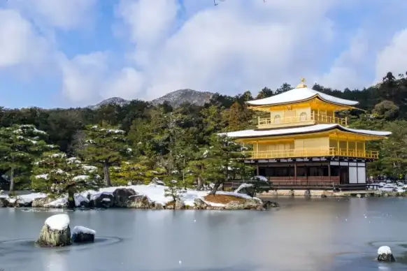 japan scene picture elegant snowy season 