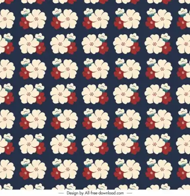 japanese style flowers pattern template repeating elegant classical petals sketch