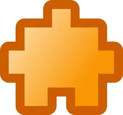 Jean Victor Balin Icon Puzzle Yellow clip art