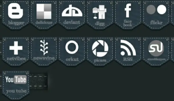 JEANS SOCIAL MEDIA ICON PACK