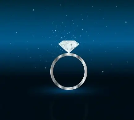 jewelery advertisement diamond ring icon dark backdrop
