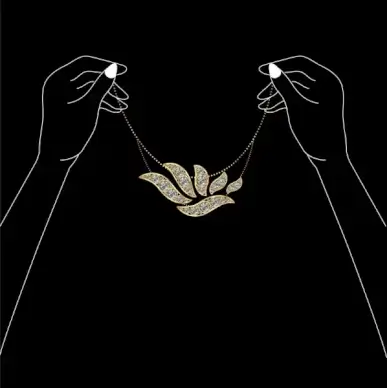 jewelry background dark design hand silhouettes ornament