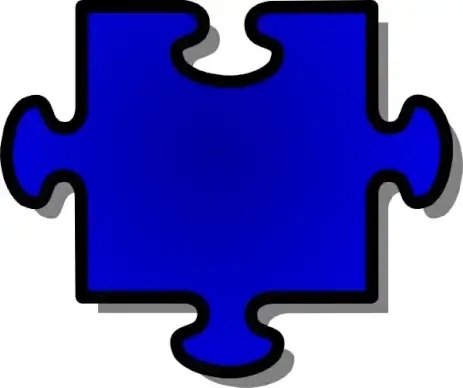 Jigsaw Red 10 clip art