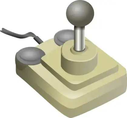 Joystick Beige Gray clip art