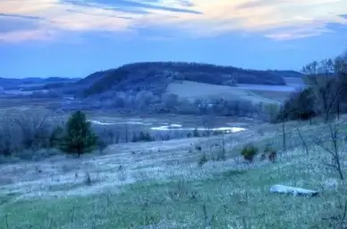 just before dark on the ice age trail wisconsin