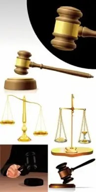 justice theme vector