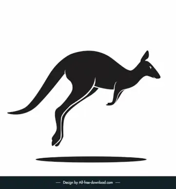 kangarooicon flat dynamic silhouette sketch 