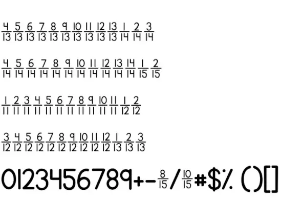 KG Traditional Fractions