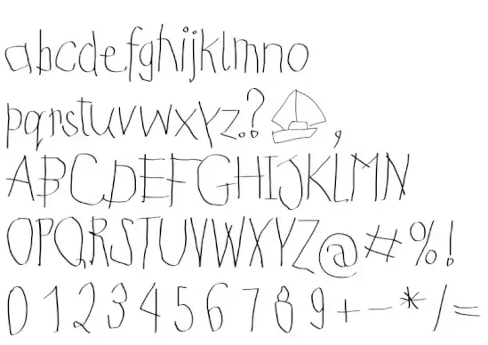 Kids First Print Font