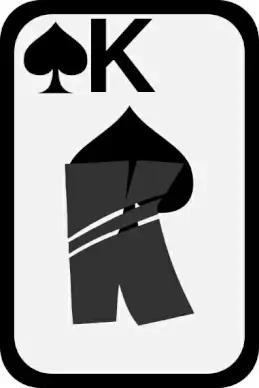 King Of Spades clip art
