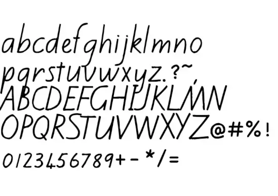 Kiwi School Handwriting