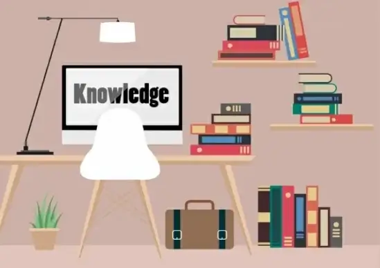 knowledge concept background bookshelf computer icons