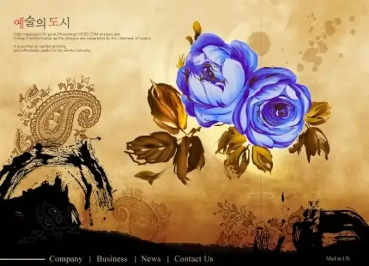 korea medicago website psd layered