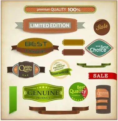 label and banner collections