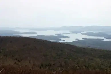 lake water trees mountains