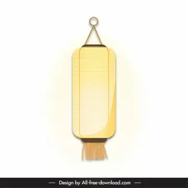 lantern china icon flat vertical shape design 