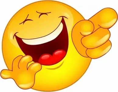 Laughing and pointing emoticon