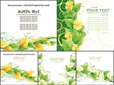 leaf and chrysanthemum design vector
