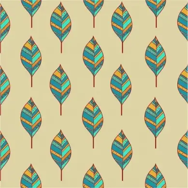leaves pattern design in symmetric arrangement