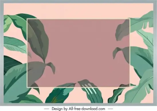 leaves text box background green blurred classic design