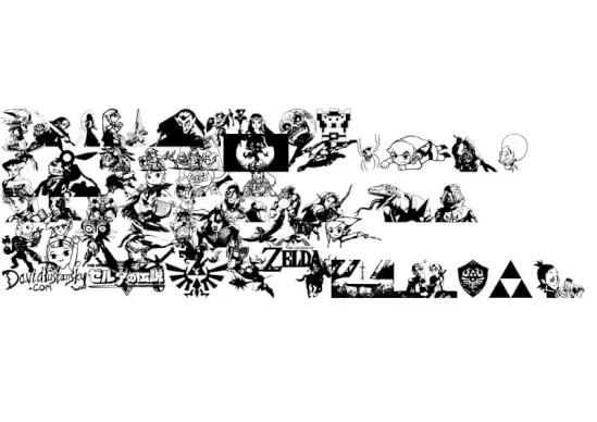 Legend Of Zelda TriFont