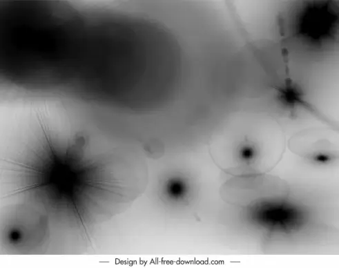 lens flares brushes backdrop black white blurred illusion decor