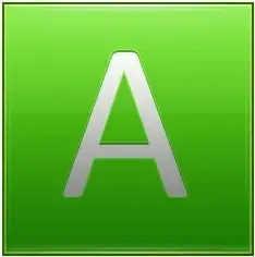 Letter A lg