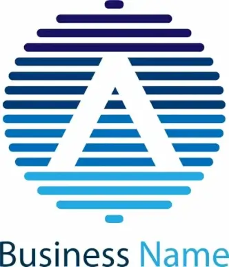 letter a logo template design