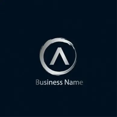 letter a logo template design