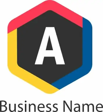 letter a logo template design