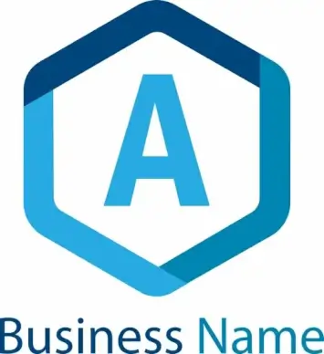 letter a logo template design