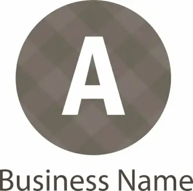 letter a logo template design