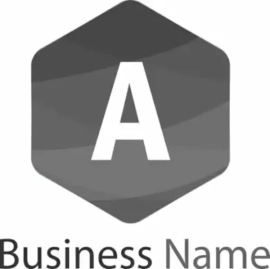 letter a logo template design