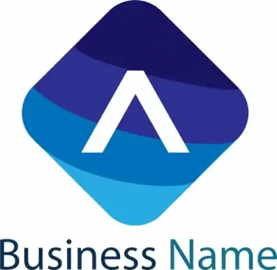 letter a logo template design