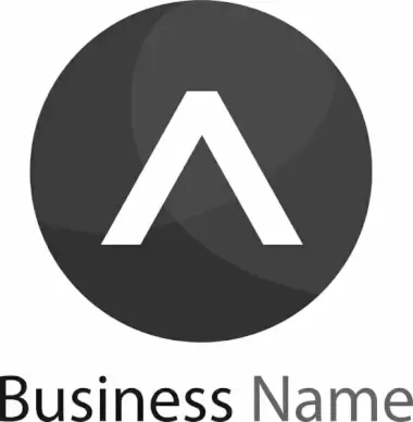 letter a logo template design