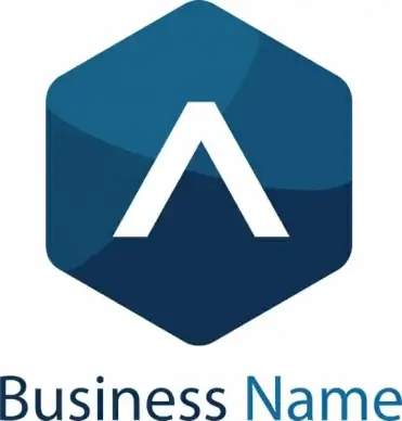 letter a logo template design