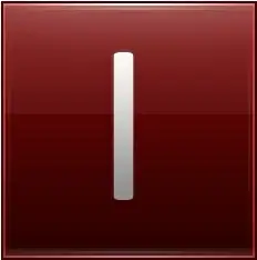 Letter I red