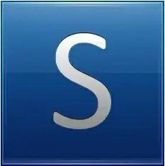 Letter S blue