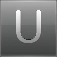 Letter U grey