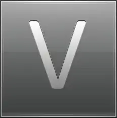 Letter V grey