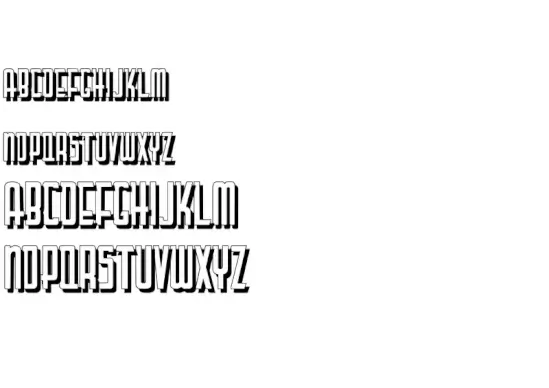 Lettering Deco Shadow