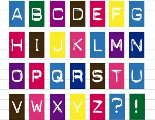 lettering sign icons hand drawn paint isolation