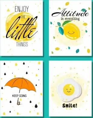 life message banner cute handdrawn decor pages isolation